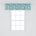 thumbnail image 2 of Ambesonne Party Window Valance, Flying Storks, 54" X 12", Vermilion White Blue, 2 of 3
