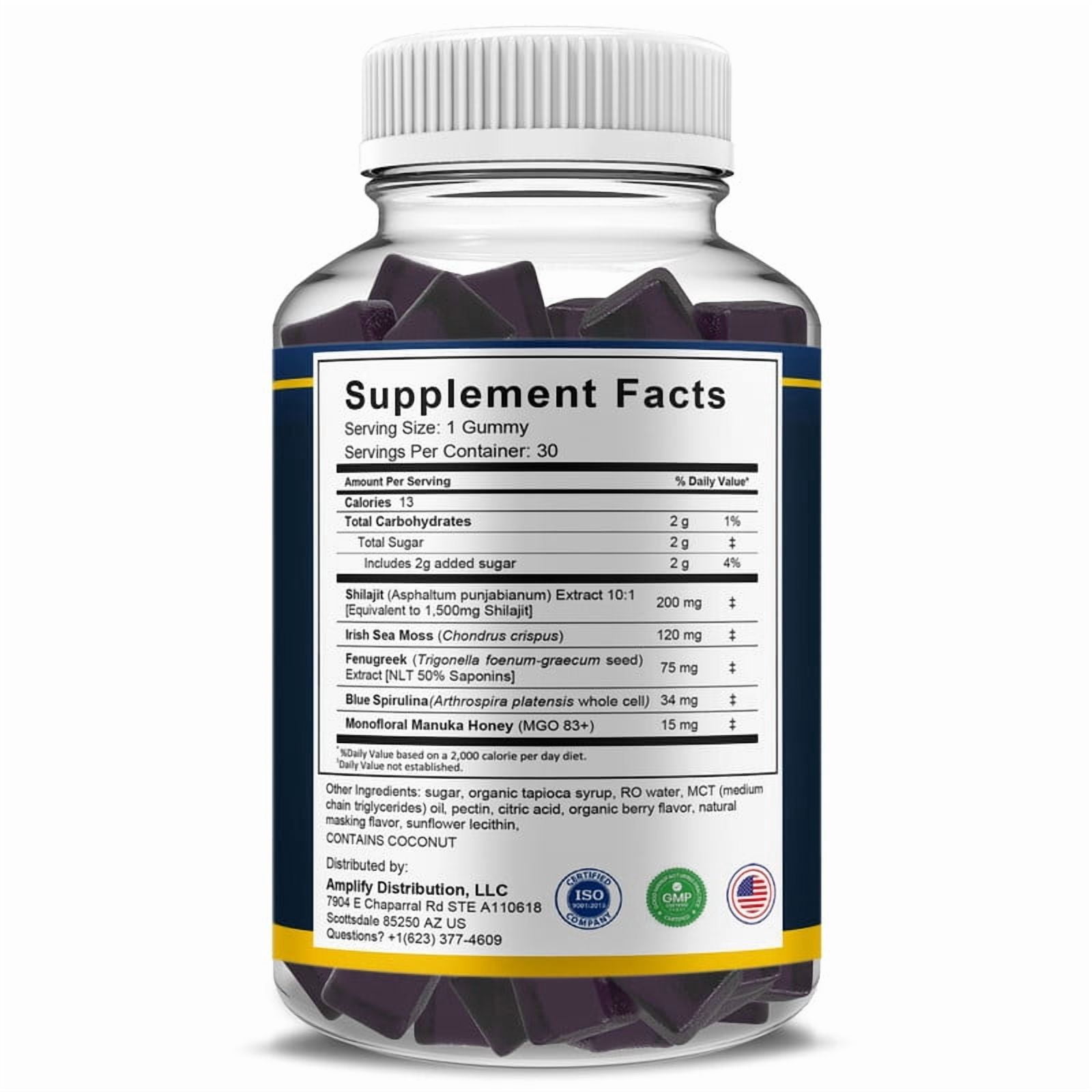 (5 Pack) JellyBlue Advanced Gummies, Jelly Blue Male Supplement (150 Gummies)