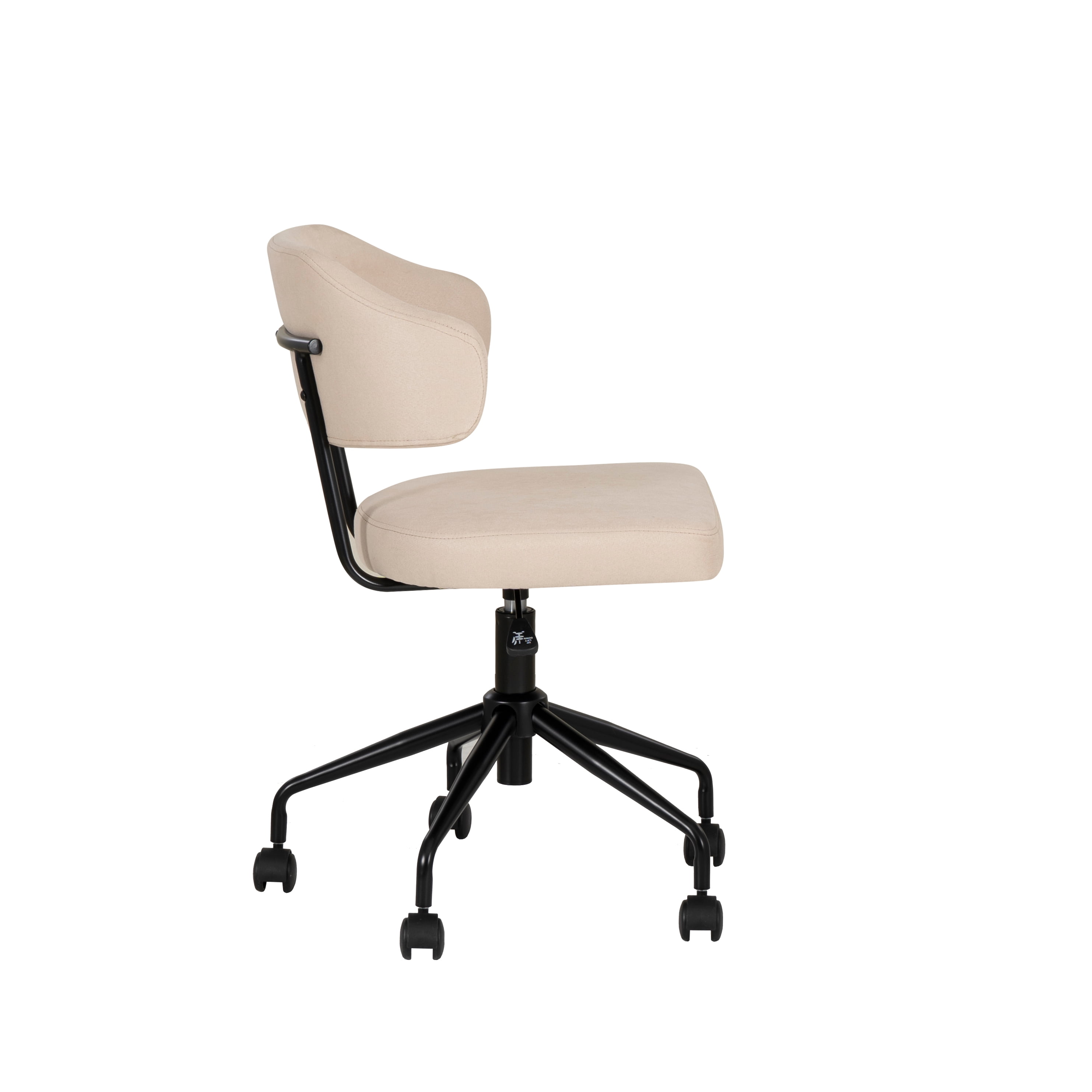 Linon Tristan Office Desk Chair with Adjustable Height and Swivel, Beige
