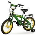 John Deere 16 In. Boys Bicycle, Kids Bike with Training Wheels and