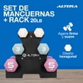 thumbnail image 2 of Mancuernas 20 Libras Altera Set De 6 Pesas Para Ejercicio, 2 of 6