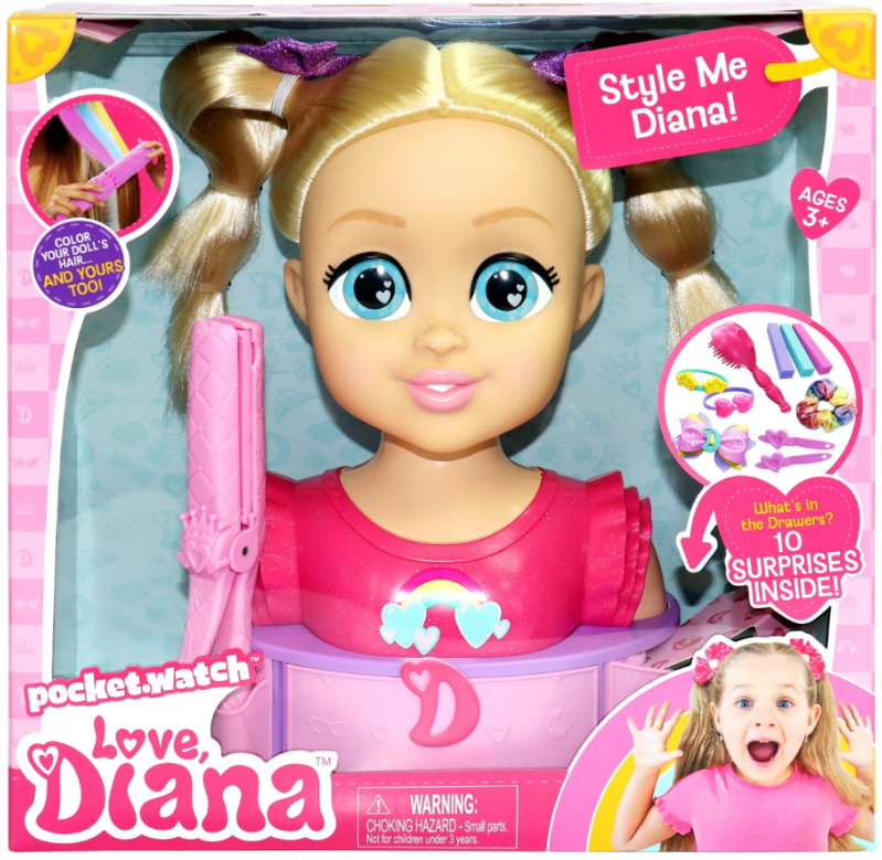 Love, Diana Style Me Diana, 13 inch Doll 