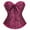 Watermelon Red, variant on Skims Shapewear Fashion Women's Plus Size Boned Corsets Shapewear Outfit Solid Sexy Underwear Shapewear Best Shapewear for Tummy And Waist on Clearance