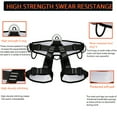 thumbnail image 4 of Professional Safety Harness with 3 Tool Storage Loops & Double-Layer Breathable Lumbar Pad - Durable Nylon Climbing Harness for Men & Women, Ideal for Tree Climbing, Rappelling & Outdoor Adventures, 4 of 9