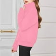 thumbnail image 5 of PINQI 5-14 Years Kids Swing Blouse Sweatshirts for Teen Girls Fashion Crewneck Oversized Kids Pullover Tops Long Sleeve Cute Fall Spring Winter Clothes(Pink-2,11-12 Years), 5 of 7