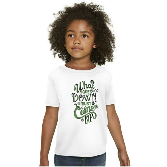 Goes Up Must Come Down Gardener Humor Girls Kids T Shirt Tees Teen Brisco Brands XS