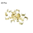 thumbnail image 3 of Unique Bargains 20Pack Zipper Stoppers, #5 Top & Bottom Stops for Rescue Repair, Light Golden, 3 of 6