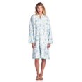 thumbnail image 4 of Casual Nights Robe de Maison Matelassée à Manches Longues à Fermeture Éclair pour Femme, Vert Floral, 2X Grand, 4 of 4