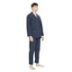 thumbnail image 2 of GLOBAL Conjunto de Pijama de Tejido Liso de Manga Larga para Hombre, Ropa de Dormir de Algodón, Ropa de Dormir Cómoda, Línea Roja a Cuadros XXL, 2 of 7