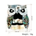 thumbnail image 3 of asddcavvf Fashion Abalone Material Owl Retro Brooch Versatile Animal Corsage Matching, 3 of 8