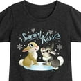thumbnail image 3 of Disney Bambi - Christmas - Snowy Bunny Kisses - Toddler & Youth Girls Short Sleeve Graphic T-Shirt, 3 of 5