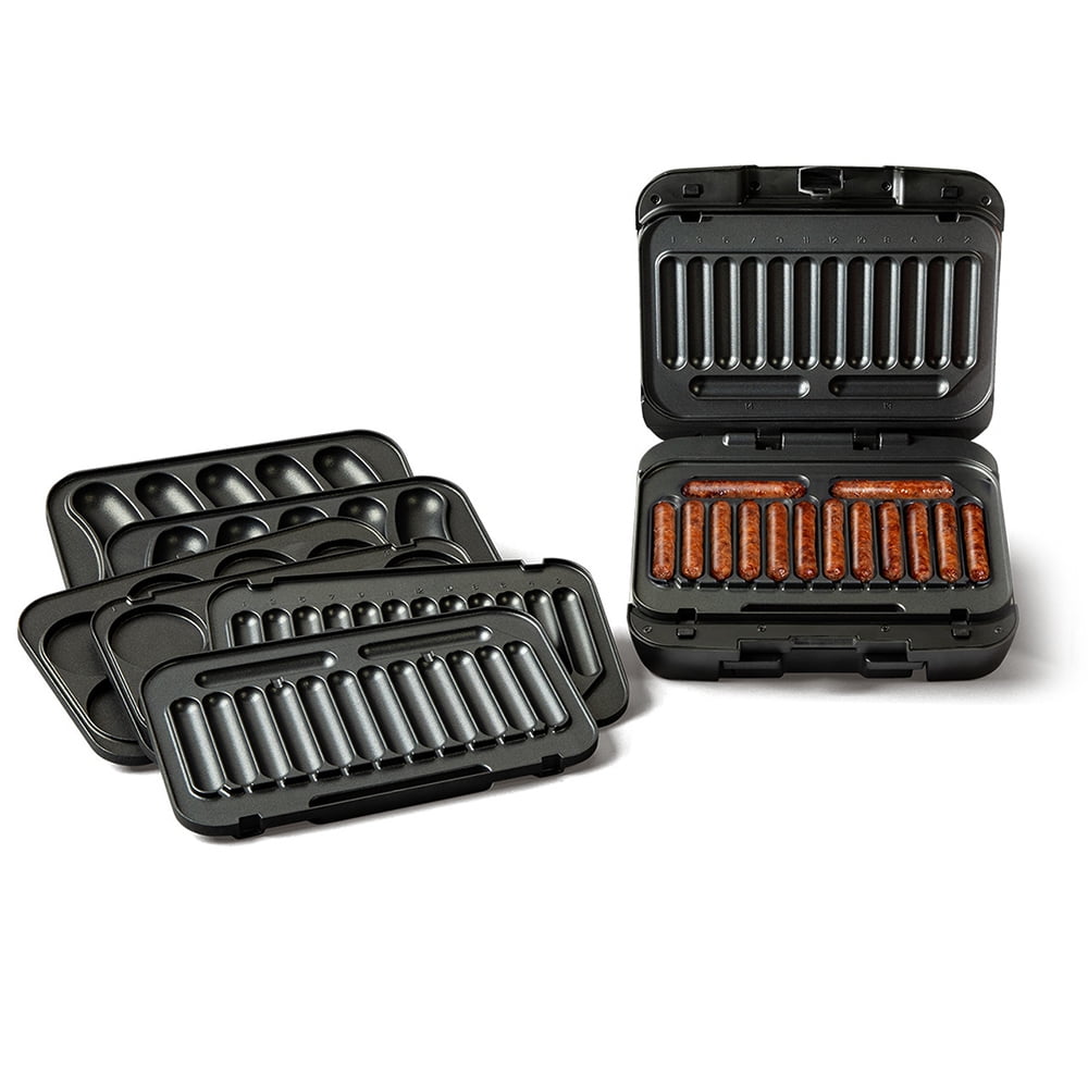 Johnsonville Sizzling Sausage 3-In-1 Grill Plus with Customized Cooking Plates