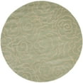thumbnail image 4 of SAFAVIEH Soho Trinity Floral Wool Area Rug, Soft Light Blue/Ivory, 6' x 6' Square, 4 of 9