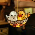 thumbnail image 4 of XINGXIANG Halloween Acrylic Pendants - 2D Flat Hanging Ornaments for Window Door Wall Party Decor, Indoor Outdoor Halloween Decorations, 4 of 4
