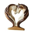 thumbnail image 3 of Fancyes Decorative Horse Statue Animal Figurine Collectible Sturdy Loving Horses Sculpture s for Office Bedroom Table Decor, 3 of 8