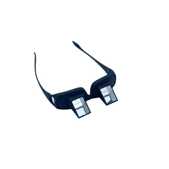 Gafas Perezosas Que Se Ponen Abajo,Gafas de Espejo de Cama para Leer Viendo Televisión en la Cama,Lente Ajustable de 90 Grados de Inclinación para la Visualización Horizontal,Gafas de Espejo para Pone