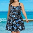 thumbnail image 4 of Itsame Beach Women's Swimsuits Sets, Printed Sweatshirts Black, 4 of 8