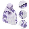 thumbnail image 3 of Unique Bargains 1 Pc Knitted Wrist Bag Star Gift Bag Purple, 3 of 5