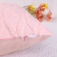 thumbnail image 4 of Unique Bargains 4 Pcs Soft Throw Pillow Covers for Living Room Light Pink/Black, 4 of 6