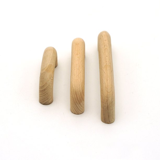 Tirador de madera Tirador de cajón de madera Tirador de armario Instalación de tirador de cajón