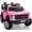Pink, variant on iYofe 24V 2 Seater Licensed Ford F-150 Raptor Powered Ride on Truck with Remote & Safety Belt, White