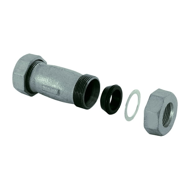 EZFLO 20572 Galvanized Compression Pipe Coupling, 2 inch IPS, 51/2 inch, Steel
