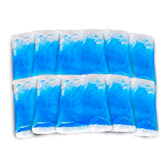 Gel Refrigerante Ice Brick Bolsa 100ML 10 Piezas Azul