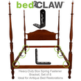 thumbnail image 6 of bedCLAW Heavy-Duty Box Spring Fastener Bracket Set of 6, Antique Bed Restoration, 6 of 7
