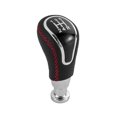 thumbnail image 1 of 5 Speed Manual Car Gear Shift Knob Shifter Lever For Granta Kalina Niva Samara Largus Chrome+red, 1 of 5
