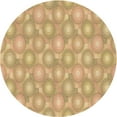 thumbnail image 1 of Ahgly Company Machine Washable Indoor Round Transitional Yellow Orange Area Rugs, 6' Round, 1 of 7