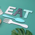 thumbnail image 6 of Carolilly EAT Sign for Kitchen Decor, Rustic Fork and Spoon Wall Art Wood Sign, 6 of 8
