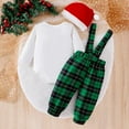 thumbnail image 3 of ENFLASH Newborn Baby Boy Christmas Outfit My 1st Christmas Romper Long Suspender Pants Xmas Hat Fall Winter Clothes, 3 of 13