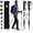 Grey, variant on Lightweight Collapsible Trekking Poles for Hiking – 2 Pack Adjustable Hiking Poles, Aluminum Walking Sticks for Skiing, Nordic Walking, Retractable Walking Sticks for Seniors, Women, Men