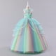 thumbnail image 5 of Vestido de princesa de hilo abullonado con malla de unicornio y arcoíris para niñas de estilo europeo y americano, 5 of 6