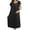 Black, variant on WTXUE Intimates | Nightshirts & Gowns Women Summer Home Lace Ice Silk Loose Plus Oversize Nightgown Dress | 1 Piece Pink