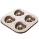 thumbnail image 1 of Inteprter Bandeja antiadherente para hornear rosquillas de 4 cavidades con forma de corazón, molde para rosquillas, panecillos, galletas, magdalenas, Utensilios de cocina Inteprter HA013084-00, 1 of 6