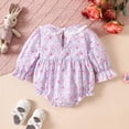 thumbnail image 6 of Baby Boy Girl Bubble Romper Newborn Baby Girl Clothes Newborn Summer Outfits Long Sleeves Infant Romper 0 18 Months 6-12 Months, 6 of 8