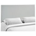 thumbnail image 5 of Drevy Region Linen Fabric Upholstered Queen Headboard in Gray, 5 of 7