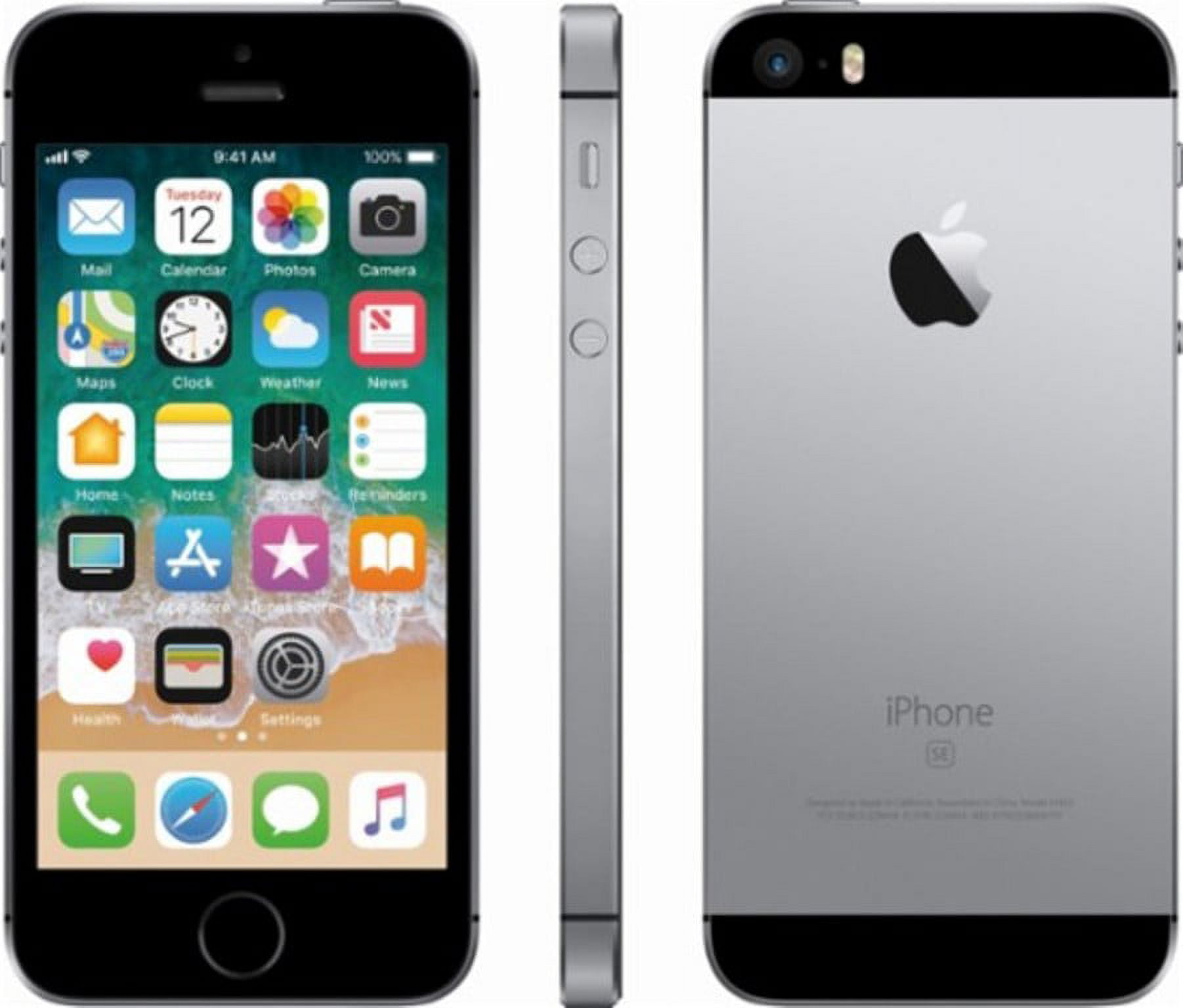 Restored Apple iPhone SE (1st generation) - Carrier Unlocked - 32 GB Midnight (Refurbished)