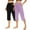Purple, variant on Crop Pants for Women Casual Summer New 2PCS Womens Yoga Capris Pants Elastic Waisted Pants High Waisted Stretch Pants Casual Loungewear Pants Summer Lightweight Pants Orange S