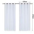 thumbnail image 3 of Cqxid Rideau à Moins de 10 $ Semi-Transparent Rideaux d'Extérieur pour Patio Voilage Supérieur Transparent Rideaux Drapés 1 Panneau, 3 of 9