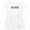 White with Speckles, variant on Baltimore in Purple Text Girls Toddler Dress
