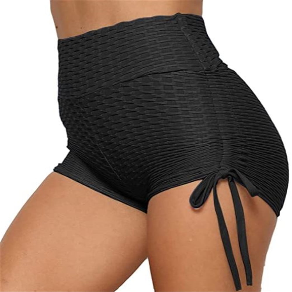 COLO Booty Shorts Naughty Scrunch Butt Lifting Leggings Workout High Waisted Textured Bottom 