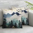 thumbnail image 3 of COMIO  Mountain Forest Square Pillow Cover Nature Landscape Watercolor Boho Mountains Decorative Cushion Covers Forest Pillow Case for Couch Sofa Bedroom Car, 3 of 5