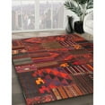 thumbnail image 3 of Ahgly Company Machine Washable Indoor Rectangle Contemporary Chestnut Brown Area Rugs, 2' x 4', 3 of 7