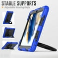 thumbnail image 6 of Galaxy Tab A8 (10.5") Case (SM-X200) - TECH CIRCLE [3-in-1 Case] Shockproof Rugged Case with [Rotating Kickstand & Handle] Protective Kids Case for Samsung Galaxy Tab A8 10.5-Inch 2022 Release, Blue, 6 of 10