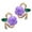 Purple, variant on KDSJSXW Studs Earrings for Women Fresh Flower Decorative Earrings Korean Style Earrings Popular Jewelry Fashion Stud Earrings Bridal Earrings Freshwater Pearl Earrings Pearl Earrings(Purple,One Size)