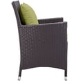 thumbnail image 3 of Side Dining Chair, Green, Rattan, Wicker, Outdoor Patio Balcony Cafe Bistro Garden Hospitality Restaurant, Modern Contemporary HB32889, 3 of 5