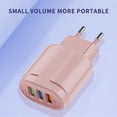 thumbnail image 4 of 3-port USB Charging Head Macaron Color Matching Charging Head Portable USB Charging Head, 4 of 5