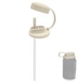 thumbnail image 4 of CZSCPDAW Reusable Silicone Can Lid with Straw and Spill-Resistant Seal for Standard Beverage Cans, Ivory, 4 of 4